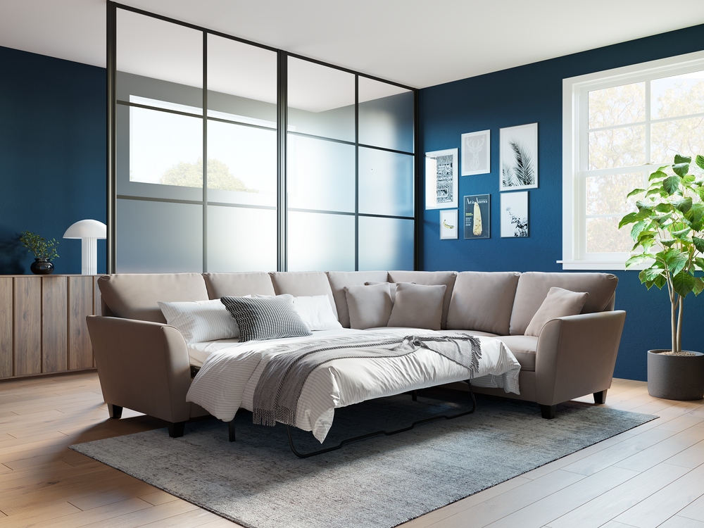 Aurora Corner Sofa Bed – Auberge Designs
