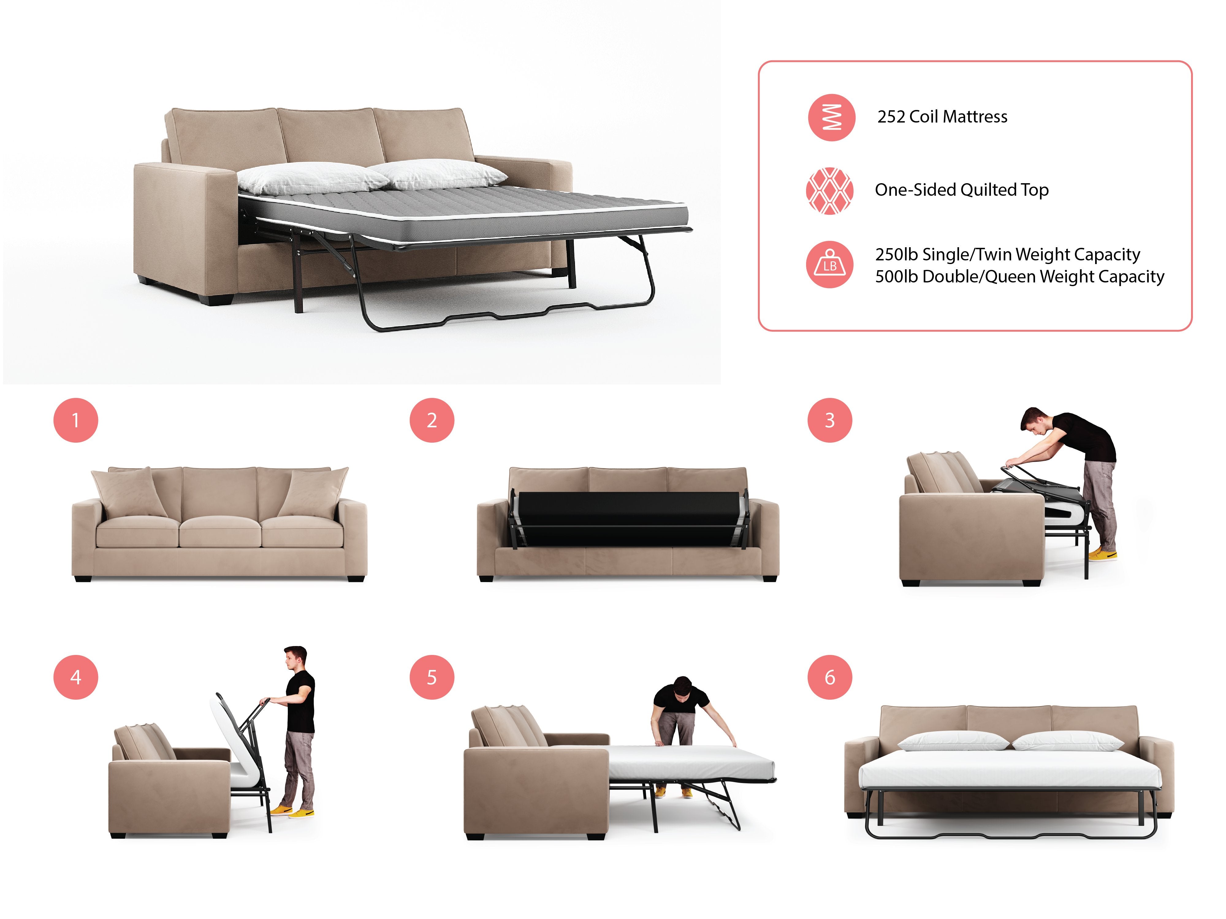 Oliver Sectional Sofa Bed